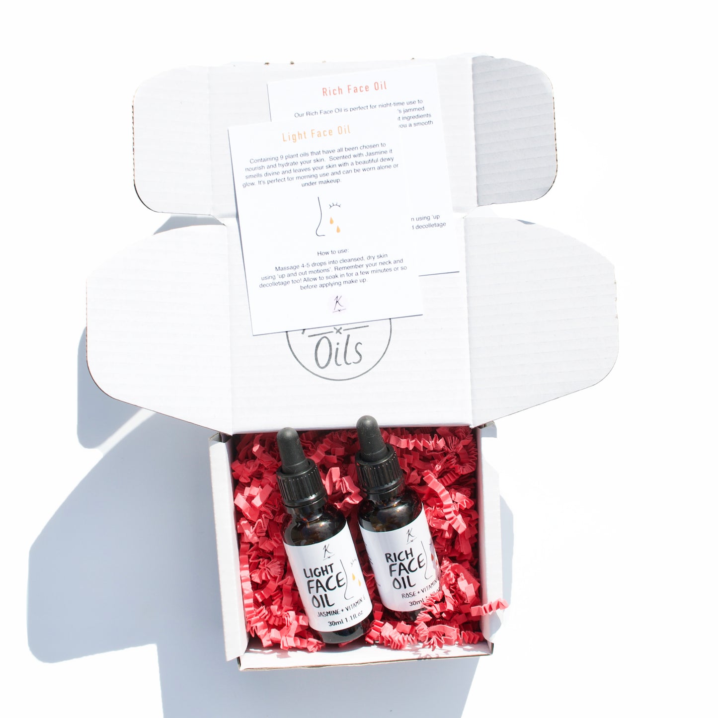 Jasmine And Rose Enriched Natural Face Oils Gift Set