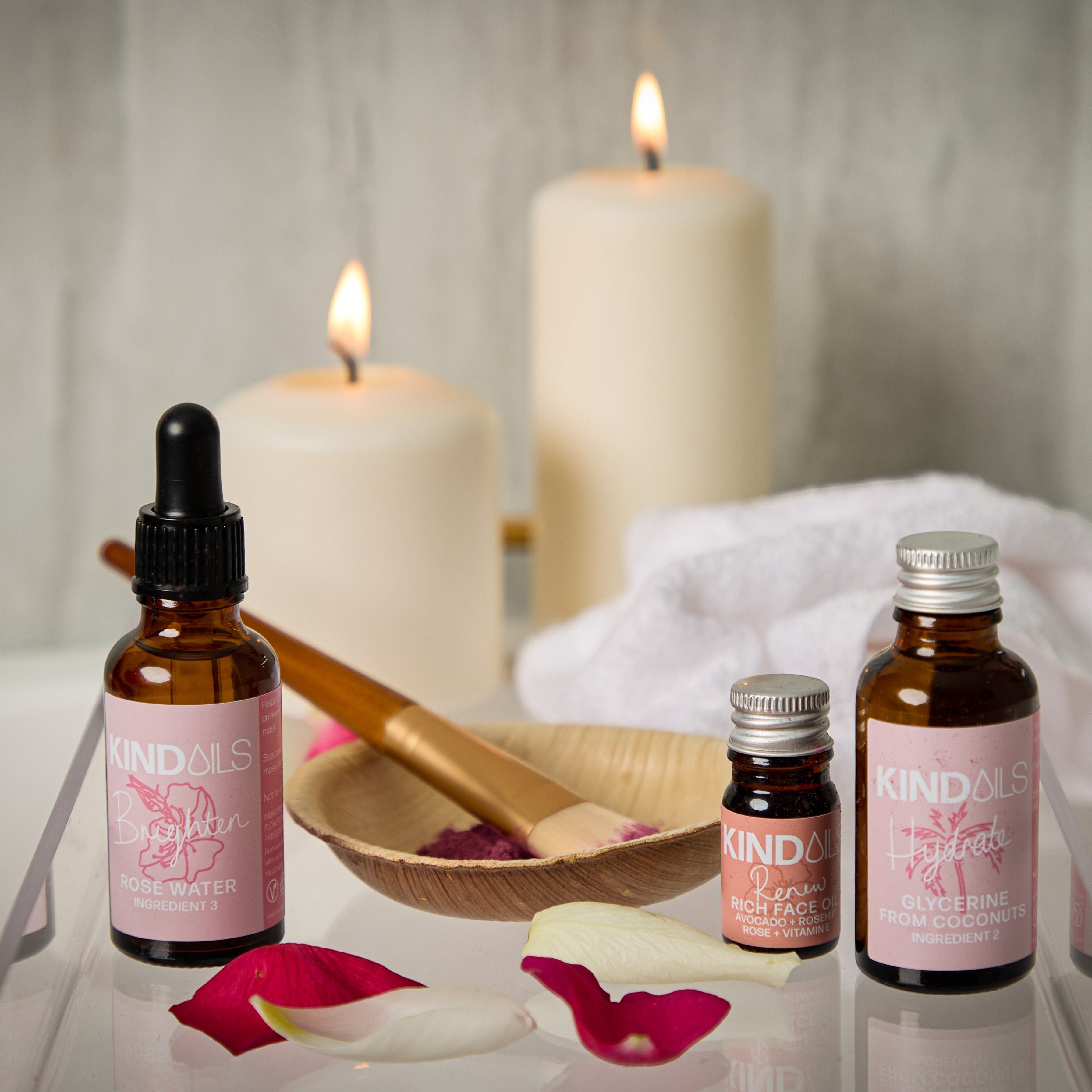 The Rose Petal Face Mask Kit