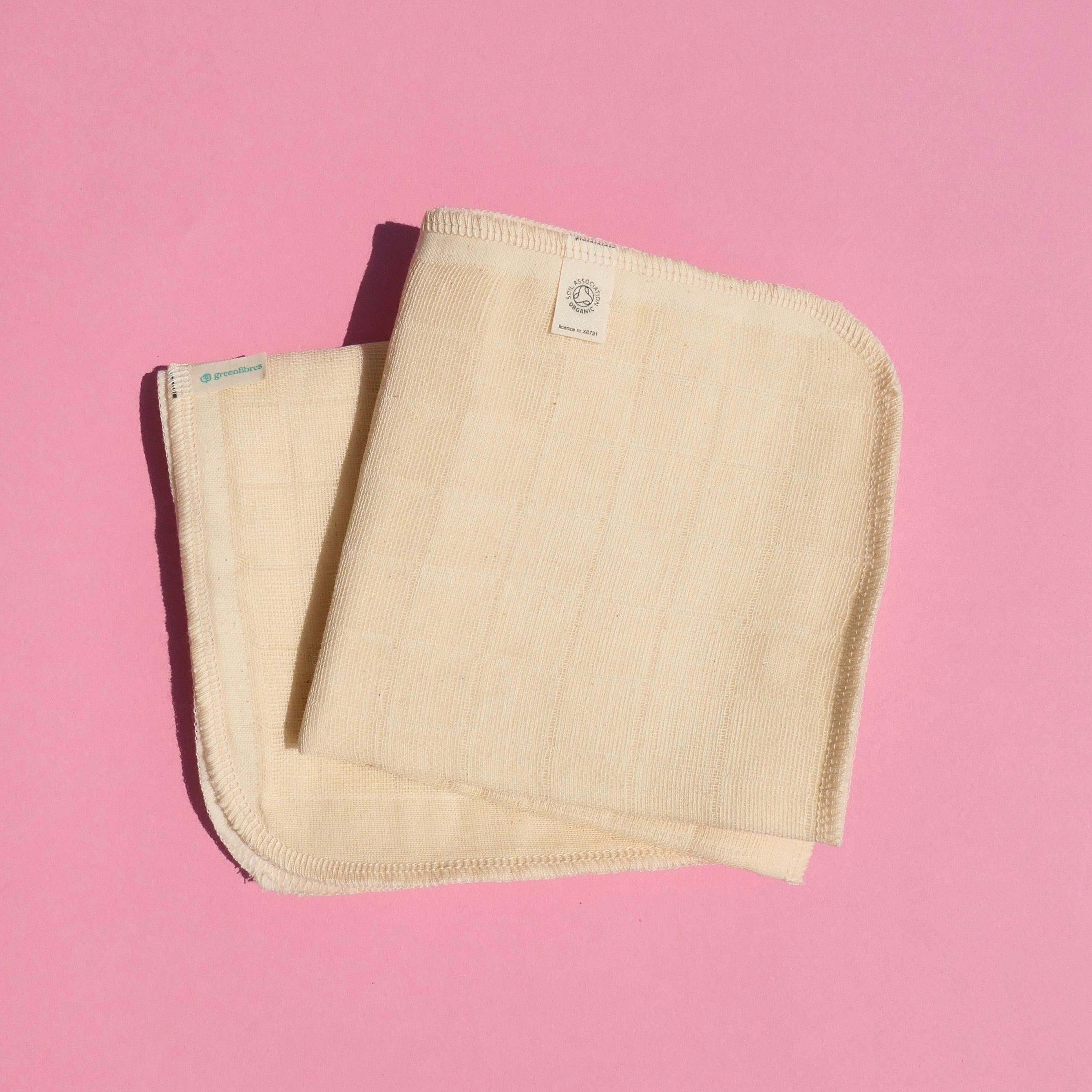 Three Organic Double Sided Cloths