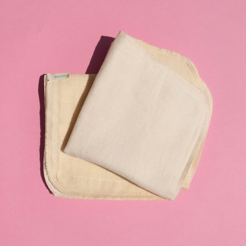 Three Organic Double Sided Cloths